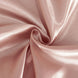 90Inch Dusty Rose Satin Round Tablecloth#whtbkgd