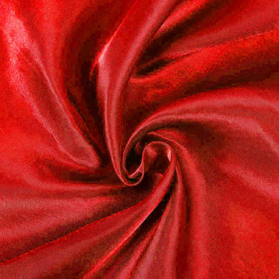 90inch Red Satin Round Tablecloth#whtbkgd