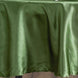 90inch Olive Green Satin Round Tablecloth