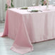 60x102 Satin Rectangular Tablecloth - Rose Gold | Blush