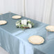 60Inchx102Inch Dusty Blue Satin Rectangular Tablecloth