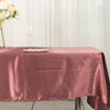 60x102inch Cinnamon Rose Smooth Satin Rectangular Tablecloth