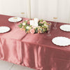 60x102inch Cinnamon Rose Smooth Satin Rectangular Tablecloth