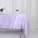 60inch x 102inch Lavender Lilac Smooth Satin Rectangular Tablecloth