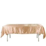 60x102inch Nude Satin Rectangular Tablecloth