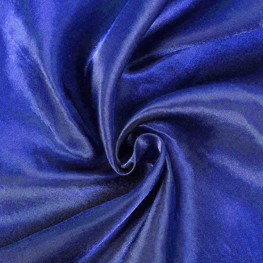 60x102 Royal Blue Satin Rectangular Tablecloth#whtbkgd