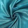 60"x102" Peacock Teal Satin Rectangular Tablecloth#whtbkgd
