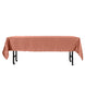 60x102inch Terracotta (Rust) Seamless Smooth Satin Rectangular Tablecloth