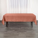 60x102inch Terracotta (Rust) Seamless Smooth Satin Rectangular Tablecloth