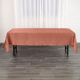 60x102 inches Terracotta Satin Rectangular Tablecloth