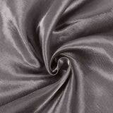 60x126 Charcoal Grey Satin Rectangular Tablecloth#whtbkgd