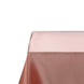 60x126 Dusty Rose Satin Rectangular Tablecloth