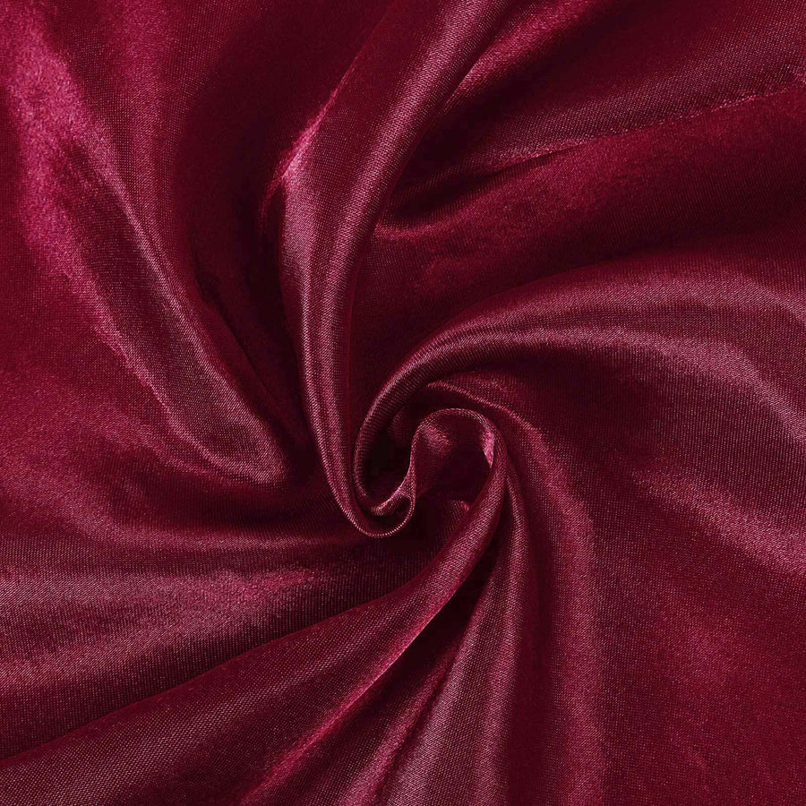 60x126 Burgundy Satin Rectangular Tablecloth#whtbkgd