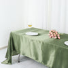 60x126inch Eucalyptus Sage Green Satin Rectangular Tablecloth