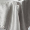 60x126 Silver Satin Rectangular Tablecloth