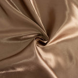 60x126inch Taupe Smooth Satin Rectangular Tablecloth#whtbkgd
