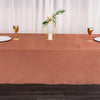 60x126 Terracotta Satin Rectangular Tablecloth