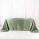 90x132inch Eucalyptus Sage Green Satin Seamless Rectangular Tablecloth