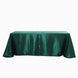 90x156 Hunter Emerald Green Satin Rectangular Tablecloth