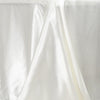 90x132Inch Ivory Satin Seamless Rectangular Tablecloth
