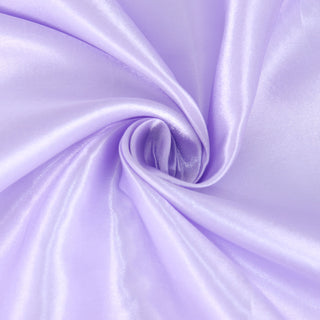Transform Your Event with the Lavender Lilac Satin Tablecloth