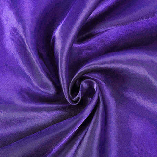 Versatile and Stylish Purple Satin Tablecloth