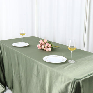 Create a Luxurious Ambiance with the Dusty Sage Green Table Linens