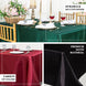 90"x156" Hunter Emerald Green Satin Rectangular Tablecloth
