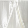90x156 Ivory Satin Rectangular Tablecloth