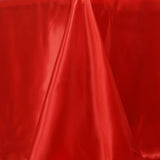 90x156 Red Satin Rectangular Tablecloth
