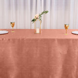 90x156 inches Terracotta Satin Rectangular Tablecloth