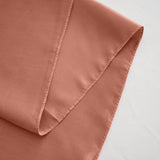 90x156 inches Terracotta Satin Rectangular Tablecloth