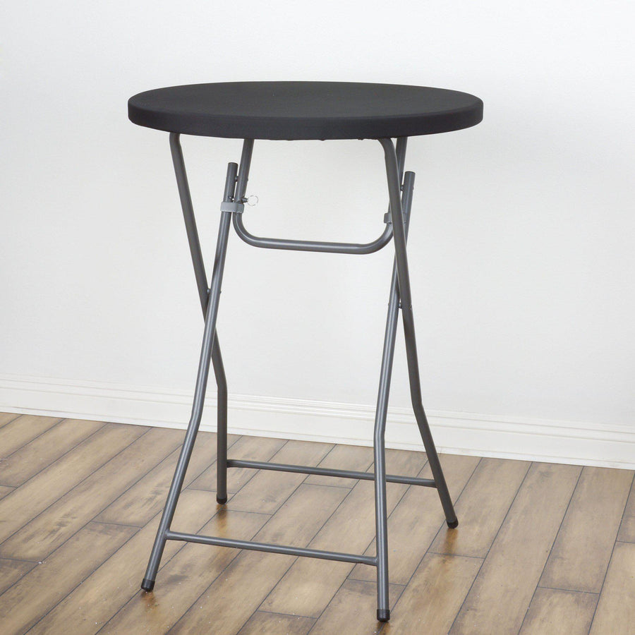 Spandex Cocktail Table Top Cover - Black