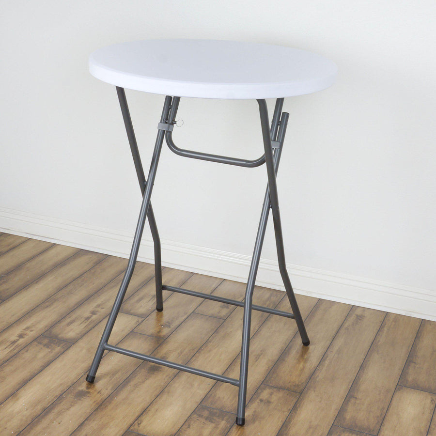 Spandex Cocktail Table Top Cover - White