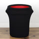 41-50 Gallons Black Stretch Spandex Round Trash Bin Container Cover
