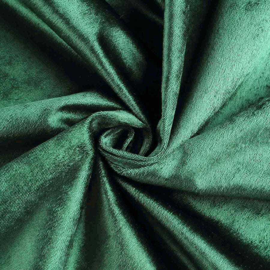 120inch Hunter Emerald Green Seamless Premium Velvet Round Tablecloth, Reusable Linen#whtbkgd