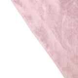120inch Blush/Rose Gold Seamless Premium Velvet Round Tablecloth, Reusable Linen