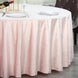 120inch Blush/Rose Gold Seamless Premium Velvet Round Tablecloth, Reusable Linen