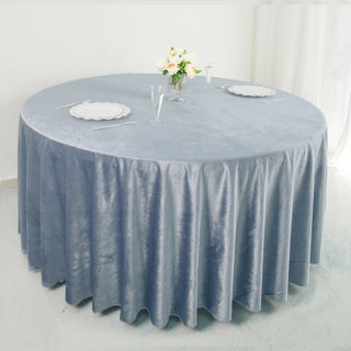 Dusty Blue Velvet Tablecloth: The Epitome of Elegance