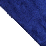 120inch Royal Blue Seamless Premium Velvet Round Tablecloth, Reusable Linen