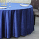 120inch Royal Blue Seamless Premium Velvet Round Tablecloth, Reusable Linen