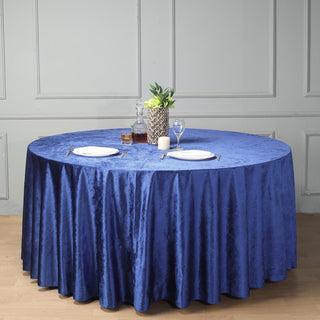 Elevate Your Table Decor with the Royal Blue Velvet Tablecloth