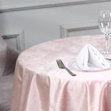 54inch x 54inch Rose Gold | Blush Seamless Premium Velvet Square Table Overlay, Reusable Linen
