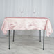 54inch x 54inch Rose Gold | Blush Seamless Premium Velvet Square Tablecloth, Reusable Linen
 
