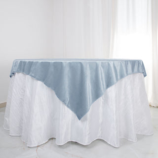 Dusty Blue Velvet Table Overlay: The Epitome of Elegance