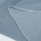 54inch x 54inch Dusty Blue Seamless Premium Velvet Square Tablecloth, Reusable Linen