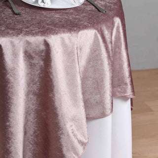 Create Unforgettable Tablescapes with the Mauve Velvet Table Overlay