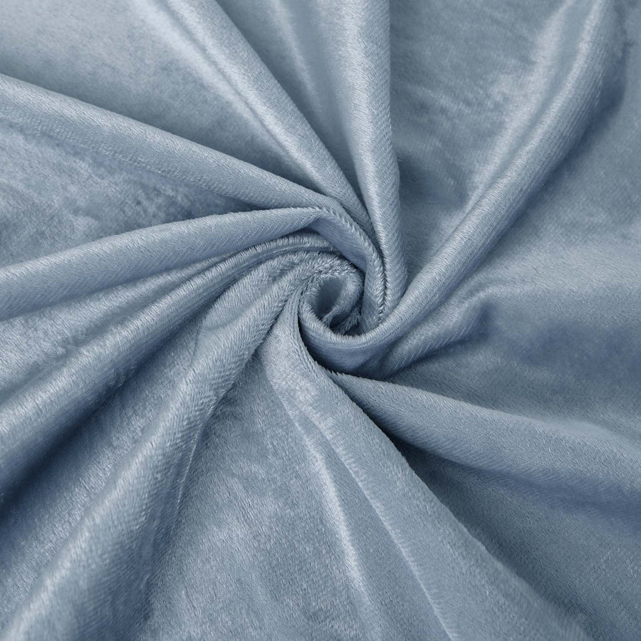 60x102inch Dusty Blue Seamless Premium Velvet Rectangle Tablecloth, Reusable Linen#whtbkgd