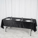 60x102inch Black Seamless Premium Velvet Rectangle Tablecloth, Reusable Linen
