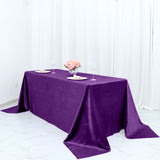 Unleash the Beauty of Purple with our Premium Velvet Tablecloth